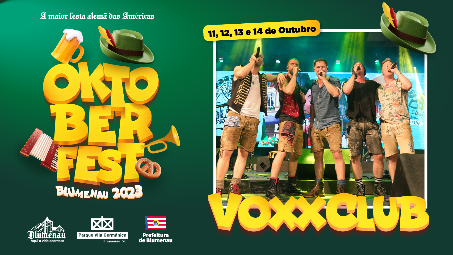 VoxxClub é a terceira atração internacional confirmada para a 38ª Oktoberfest
