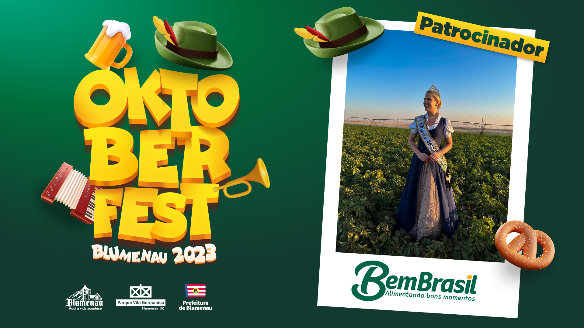 Bem Brasil entra para o time de novos patrocinadores da Oktoberfest Blumenau
