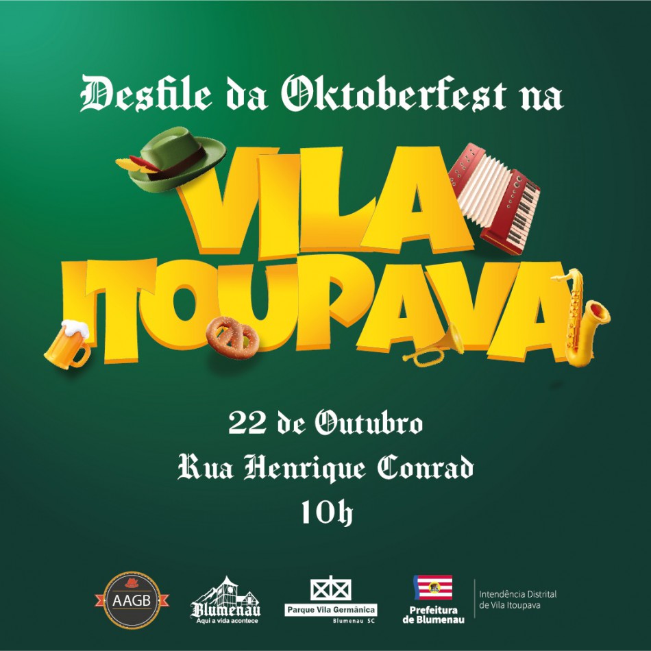 Desfile da Oktoberfest na Vila Itoupava será neste domingo, dia 22